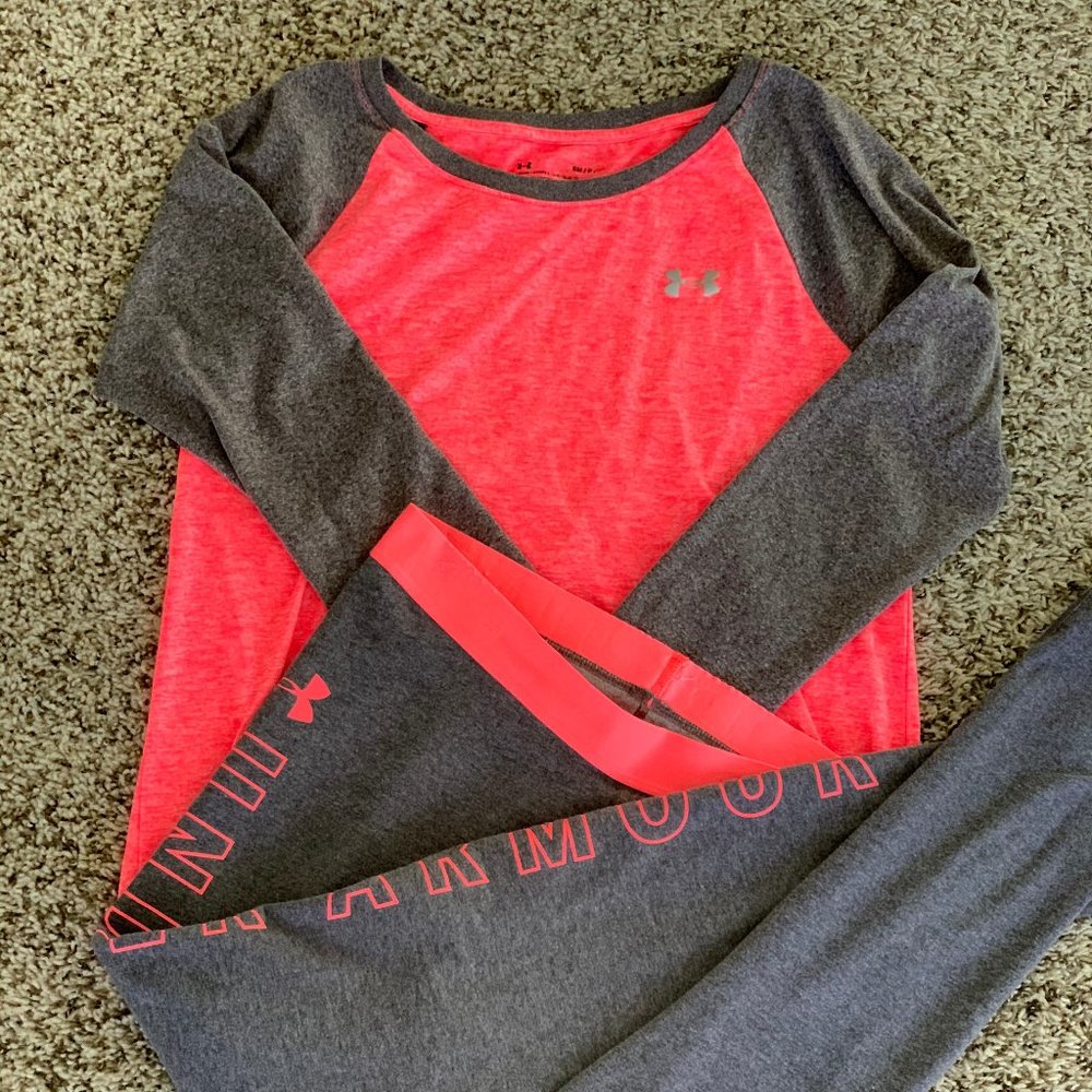 Under Armour workout set sport top and leggings